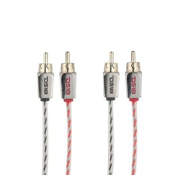 DS18 HQRCA-12FT Dual Twist RCA Cable - 12 Ft Long