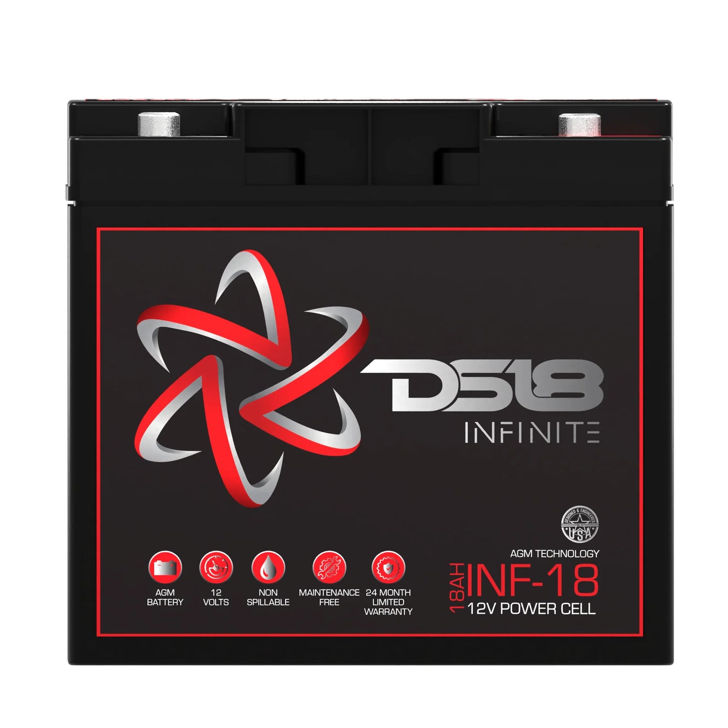 DS18 INF-18 INFINITE 18 AH 750 Watts AGM Power Cell 12 Volt Battery