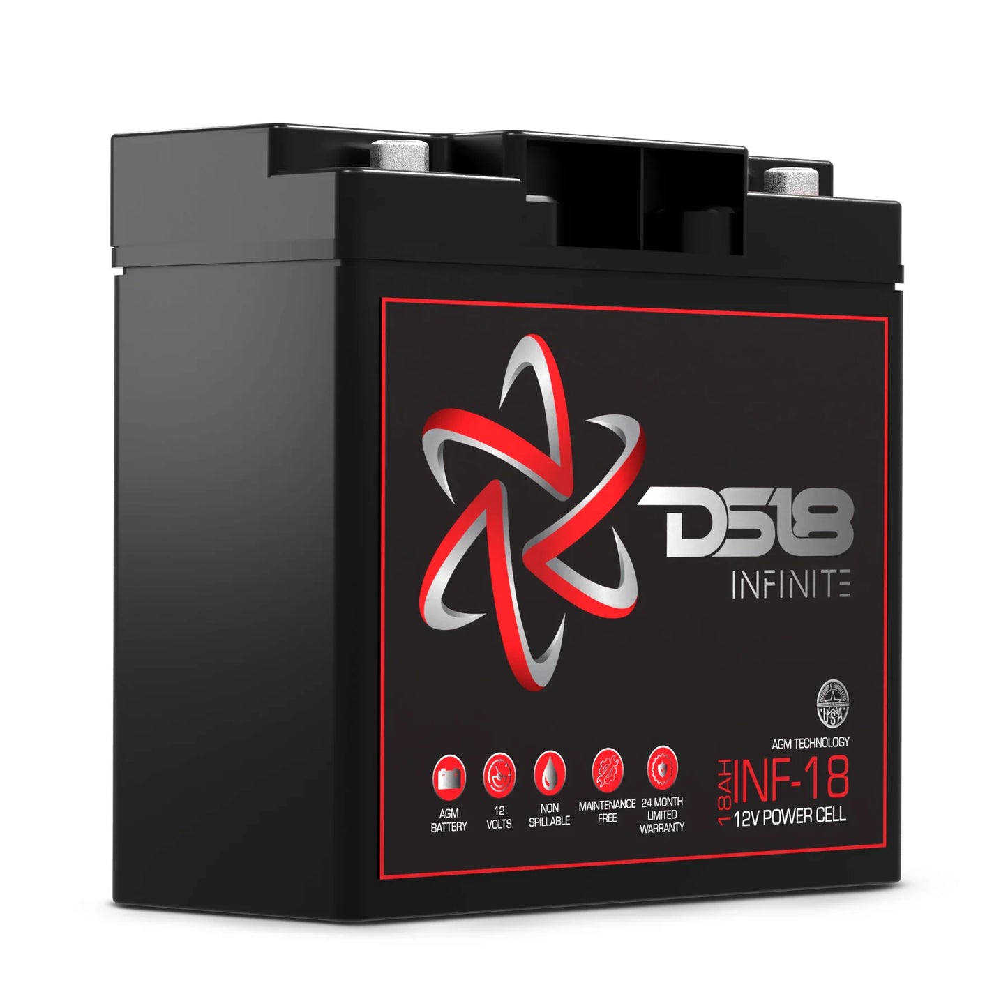 DS18 INF-18 INFINITE 18 AH 750 Watts AGM Power Cell 12 Volt Battery