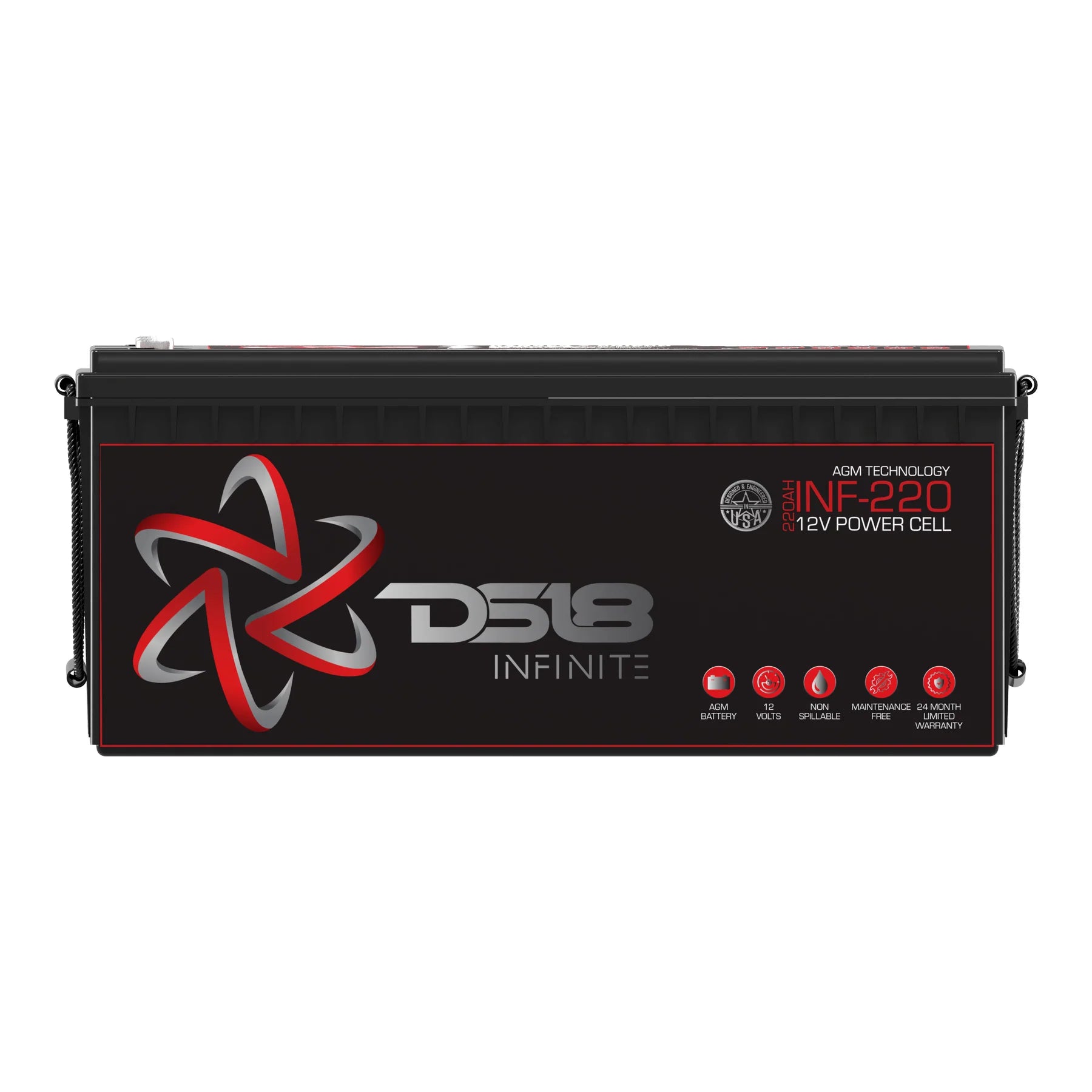 DS18 INF-220 INFINITE 220 AH 6500 Watts AGM Power Cell 12 Volt Battery