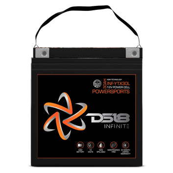 DS18 INF-YTX30L-BS INFINITE 30 AH 1100 Watts AGM Power Cell 12 Volt Battery For Power Sports