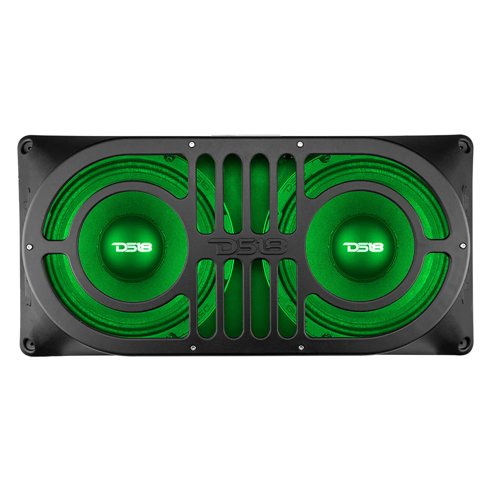 DS18 JBASS EXCLUSIVE Tail Gate Subwoofer Enclosure 2 X 10" for  TJ,JK/JKU,JL/JLU Jeeps