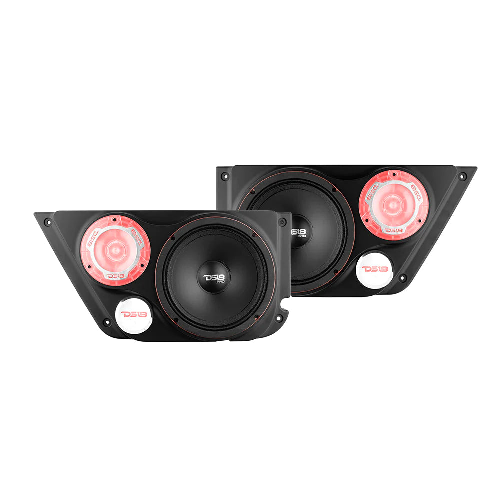 DS18 JK-FD-LR Front Door Panels 1 X 6.5" Speaker  + 1 X 3.78" Tweeter Right And Left for JK/JKU Jeeps (Speakers Not Included)