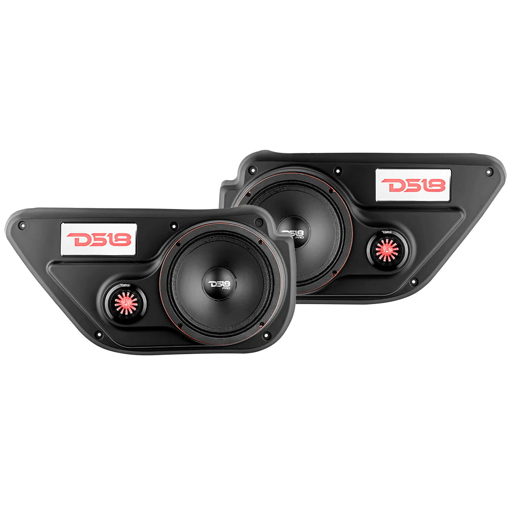 DS18 JL-BD-LR Back Door Panels 1 X 6.5" Speaker + 1 X 1" Tweeter Right And Left for JLU/JT Gladiator Jeeps (Speakers Not Included)