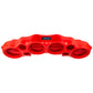 DS18 JL-SBAR/RD Overhead Sound Bar System for JL/JLU,JT Gladiator Jeeps (4X8" Speakers 4X3.72"  Tweeters) - Red