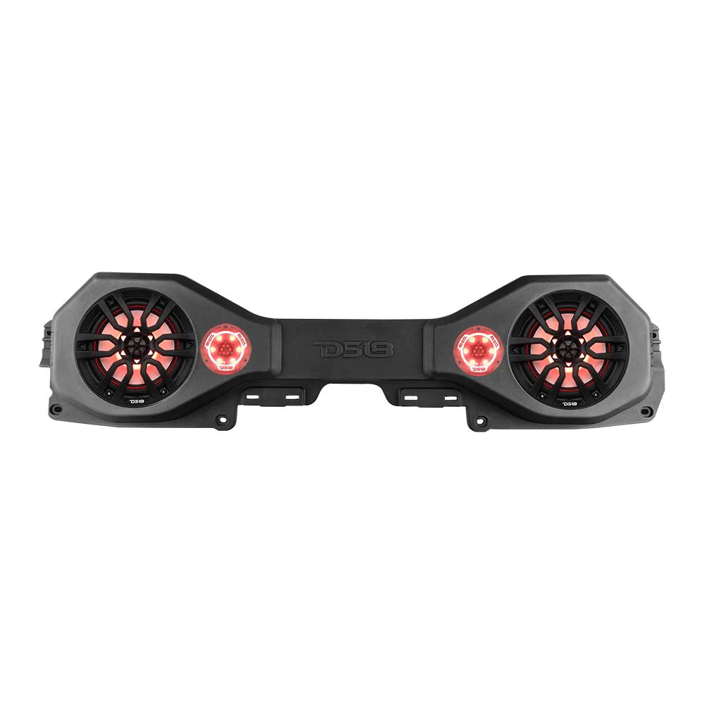 DS18 JL-SBAR22/BK Overhead Sound Bar System for JL/JLU,JT Gladiator Jeeps (2X8" Speakers 2X2.95" Tweeters) - Black