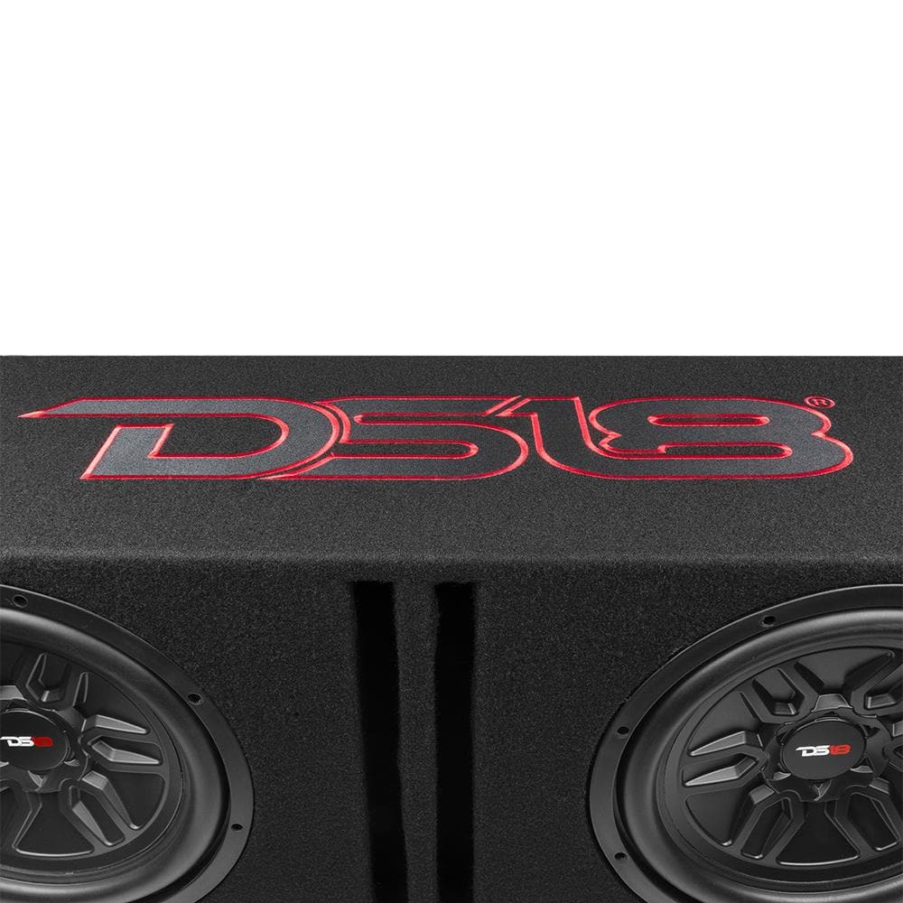 DS18 LSE-212A Bass Package 2 X SLC-MD12.4 In a Ported Box with S-1500.1/RD Amplifier and 4-GA Amp Kit 1000 Watts