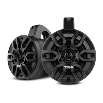 DS18 MP4TPBT HYDRO 4" Amplified With BT Marine/Wakeboard Tower Speakers 120 Watts Black
