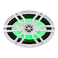 DS18 NXL-69/WH HYDRO 6X9" 2-Way Audio Marine Speakers with Integrated RGB LED Lights 375 Watts White