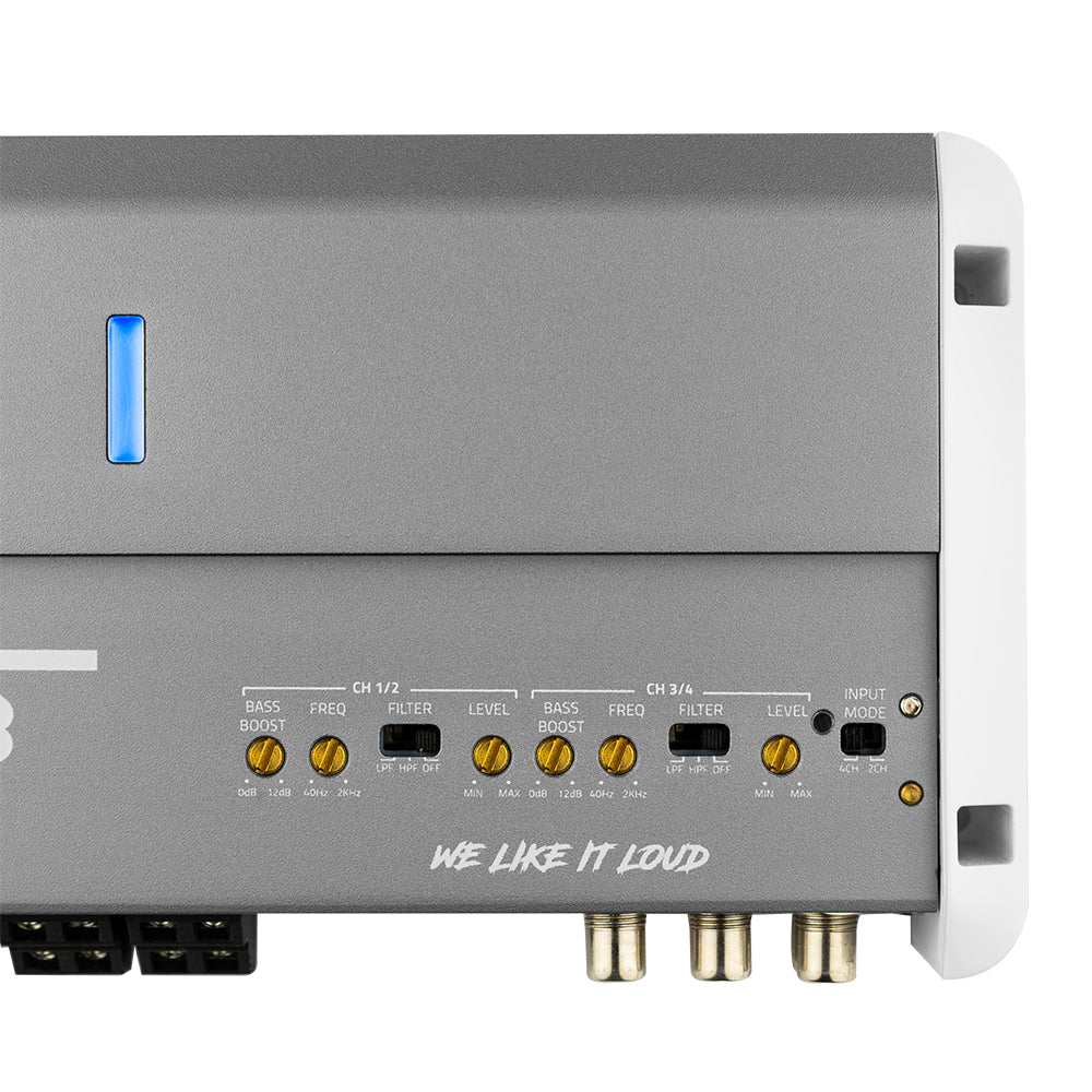 DS18 NXL-M4 Full Range 4-Channel IPX5 Marine Grade Amplifier 150x4 Wat