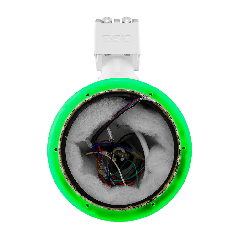 DS18 HYDRO NXL-X6TP/WH.NS 6.5" Marine Tower with Integrated RGB LED Lights No Speakers