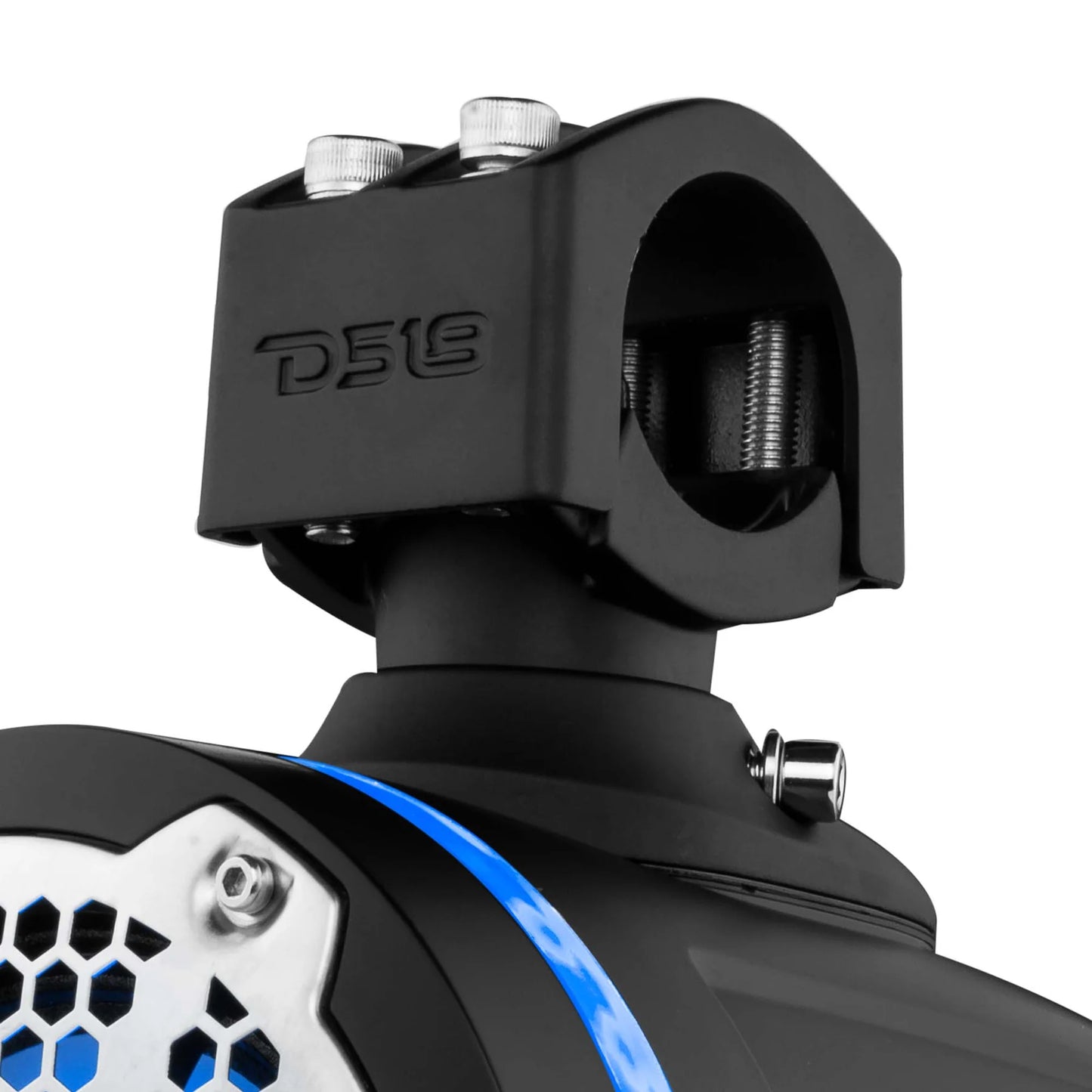 DS18 HYDRO NXL-X6TPNEO/BK 6.5" Marine Water Resistant Wakeboard Tower Neodymium Speaker with Built-in passive Radiator Bass Enhancer, 1" Driver and RGB LED Light 450 Watts - Black