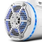 DS18 HYDRO NXL-X6TPNEO/WH 6.5" Marine Water Resistant Wakeboard Tower Neodymium Speaker with Built-in passive Radiator Bass Enhancer, 1" Driver and RGB LED Light 450 Watts - White