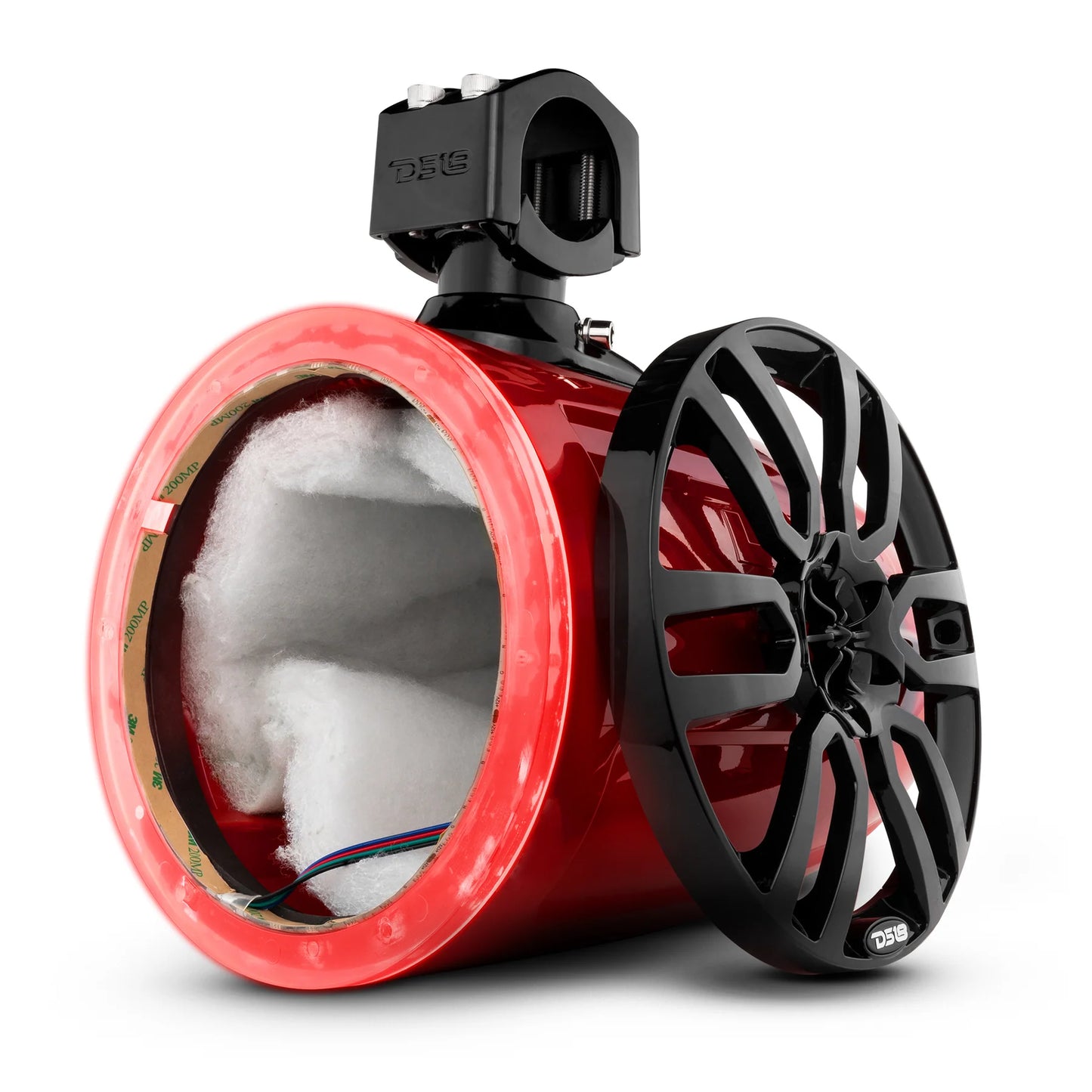 DS18 HYDRO NXL-X8TP/RD.NS 8" Marine Tower with Integrated RGB LED Lights No Speakers