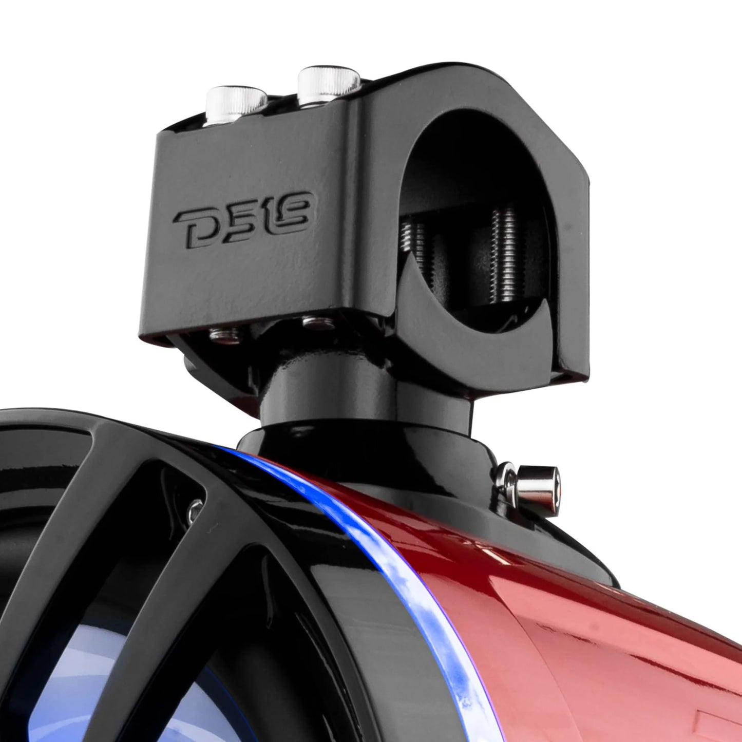 DS18 HYDRO NXL-X8TP/RD 8" Marine Water Resistant Wakeboard Tower Speakers with Integrated RGB LED Lights 375 Watts - Red