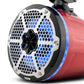DS18 HYDRO NXL-X8TPNEO/RD 8" Marine Water Resistant Wakeboard Tower Neodymium Speaker with Built-in passive Radiator Bass Enhancer, 1" Driver and RGB LED Light 550 Watts - Red