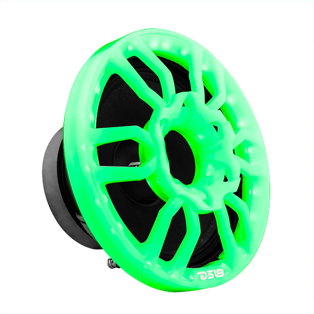 DS18 PRO-GRILL8RGB Universal 8" Speaker Grill Cover With RGB LED Lights