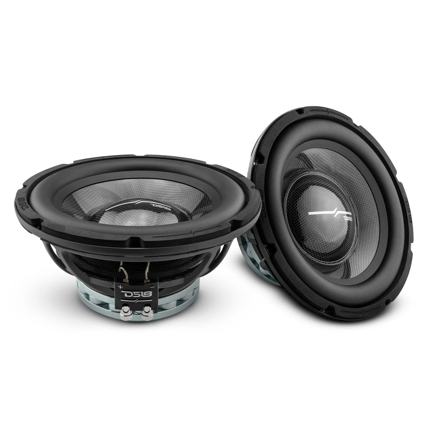 DS18 PRO-RY10.4NMB 10" Mid-Bass Carbon Fiber Water Resistant Woofer Neodymium Magnet 900 Watts Max 4-ohm