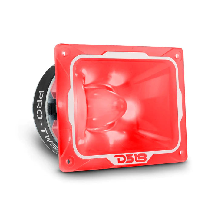 DS18 PRO-TW5L 4 x 5.35" Super Bullet Tweeter with RGB LED Lights 480 Watts 1.5" Aluminum 4-Ohm VC