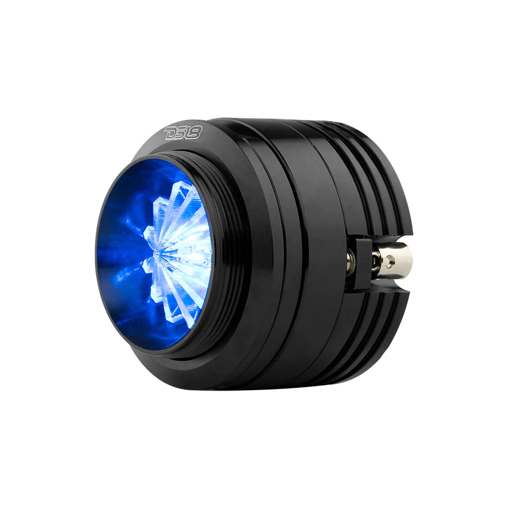 DS18 PRO-TW720L PRO 1.6" Shallow High Compression Neodymium Super Bullet Tweeter 280 Watts 1" Aluminum Voice Coil 4-Ohms WITH RGB LED Lights