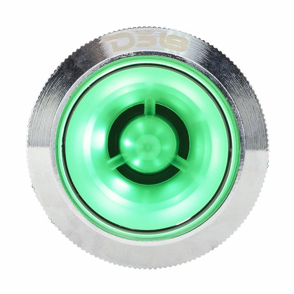 DS18 PRO-TW7L 2.3" High Compression Neodymium Super Bullet Tweeter with RGB LED Lights 240 Watts 1" Titanium 4-Ohm Vc