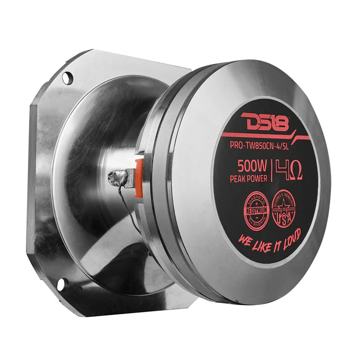 4" High Compression Hybrid Driver/Tweeter Neodymium Magnet 1.5" PEI Vc 250 Watts 4-Ohm