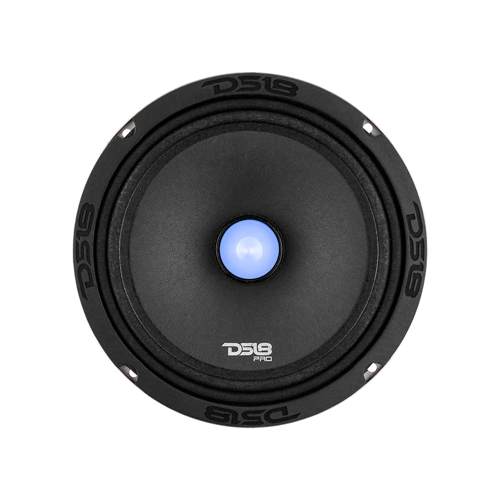 DS18 PRO-X8.4BMRGB 8" Mid-Range Loudspeaker with Bullet & RGB LED Light 550 Watts 4-Ohm