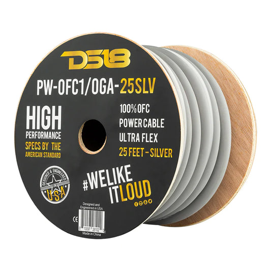 DS18 PW-OFC1/0GA-25 1/0-GA Ultra Flex 100% OFC Ground Power Cable, 25 Feet