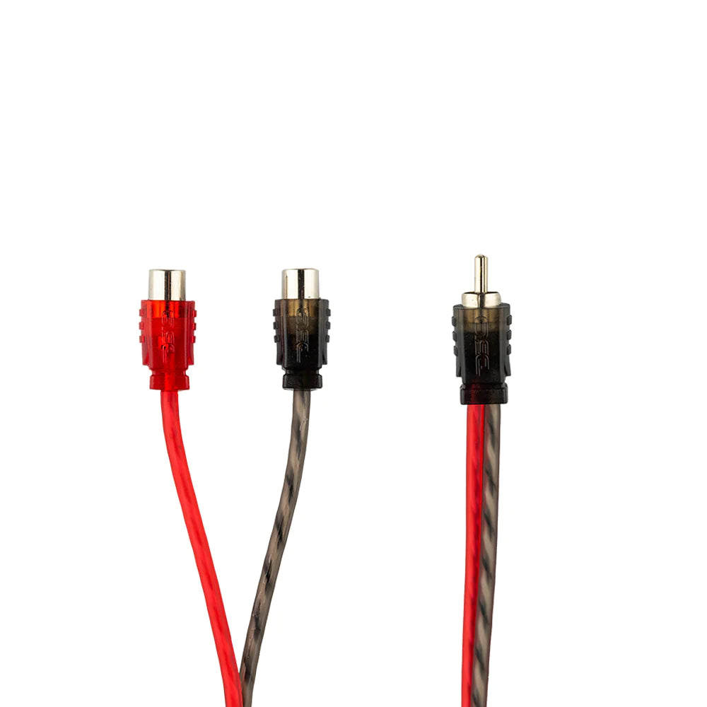 DS18 RCA-1M2F RCA Ultra Flex Y Connector 2 Female/1 Male