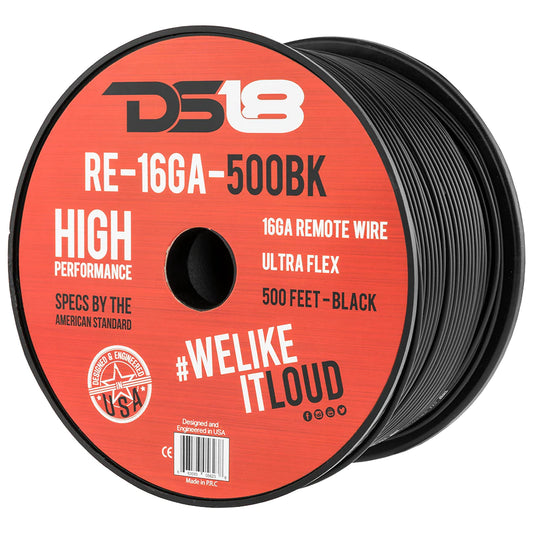 DS18 RE-16GA-500 16-GA Ultra Flex Primary Remote Wire 500 Feet