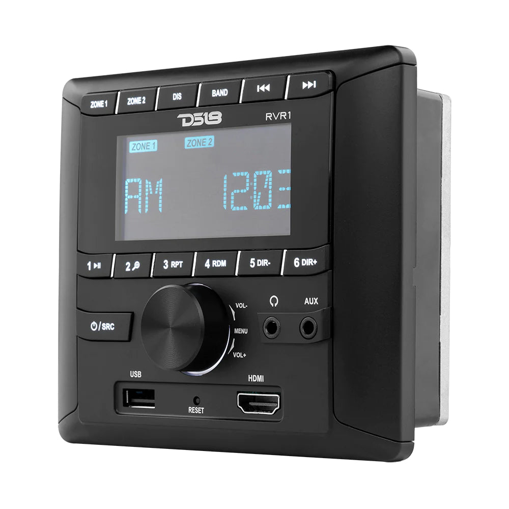 DS18 RV.R1 RV Head Unit LCD screen , 2 Zones, 4 volts Output, HDMI, Bluetooth, RDS 4X40 Watts