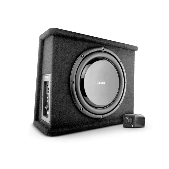 DS18 SB12A 12" Amplified Car Subwoofer Shallow Enclosure 700 Watts