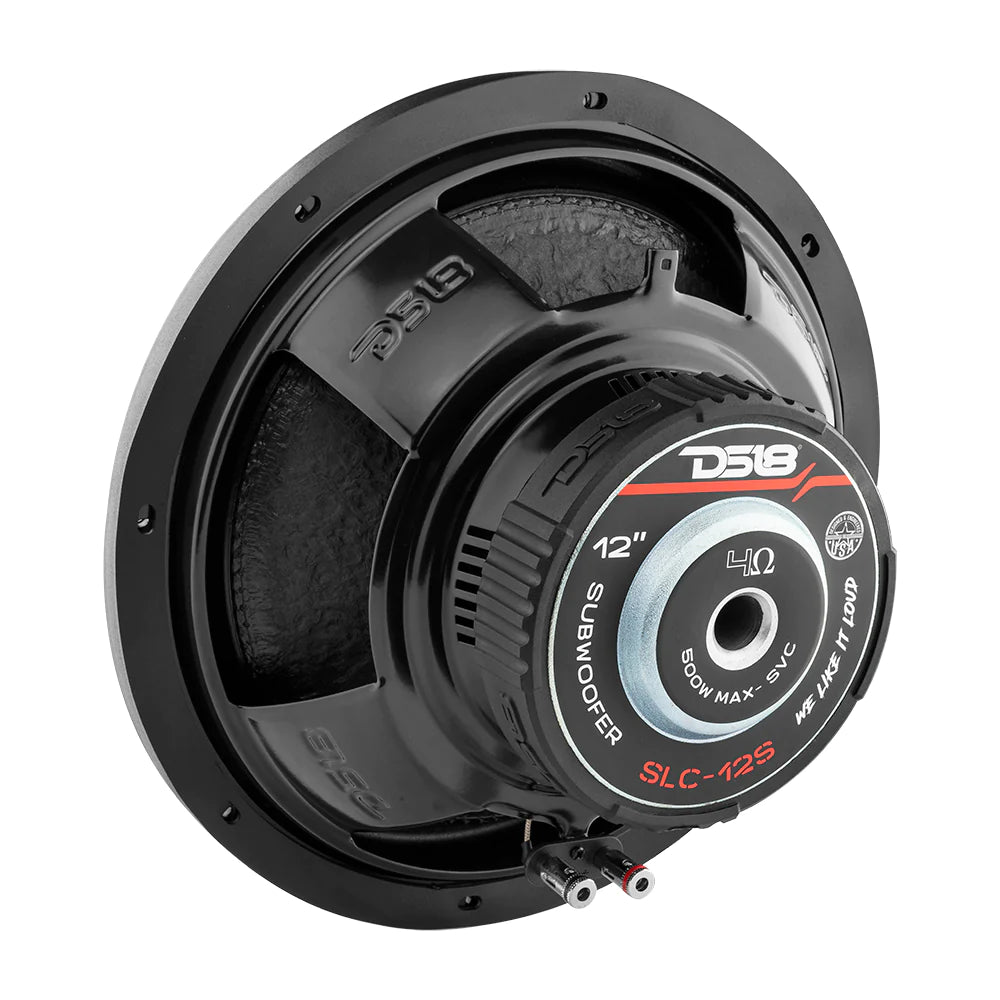 DS18 SLC12S 12" Select Car Subwoofer 500 Watts 4-Ohm SVC