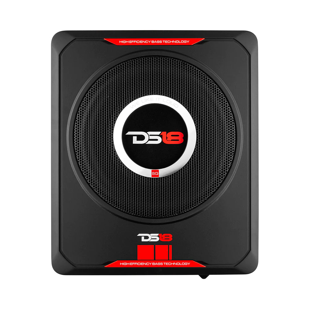 DS18 SQBASS8 8" Amplified Under Seat Car Subwoofer 600 Watts