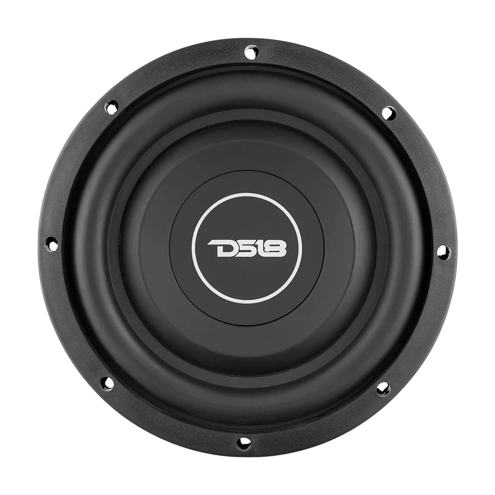 DS18 SRW8.4D 8" Car Subwoofer 300 Watts 4-Ohm DVC Shallow Mount