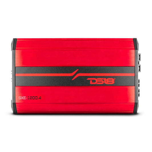 DS18 SXE-1200.4 Class A/B 4-Channel Full-Range Car Amplifier 60 x 4 RMS @4 OHM 1200 Watts