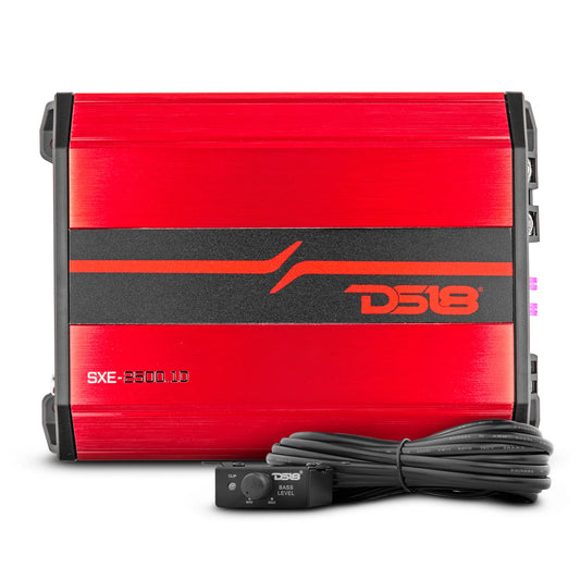 DS18 SXE-2500.1D/RD Class D 1-Channel Monoblock Car Amplifier 800 x 1 RMS @1 OHM 2500 Watts