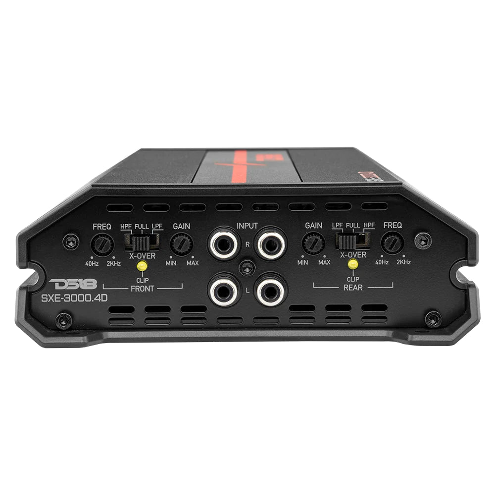 Ds18 sxe-3000.4d/bk class d 4-channel full-range car amplifier 200 x 4 rms @4 ohm 3000 watts