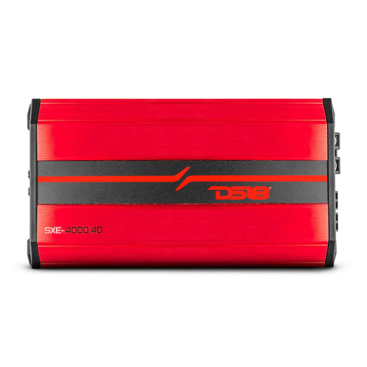 DS18 SXE-4000.4D/RD Class D 4-Channel Full-Range Car Amplifier 275 x 4 RMS @4 OHM 4000 Watts