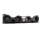 DS18 TJ-SBAR/BK Overhead Sound Bar System for TJ Jeeps ( 4x 6.5" Speakers 2x 4" tweeter) - Black