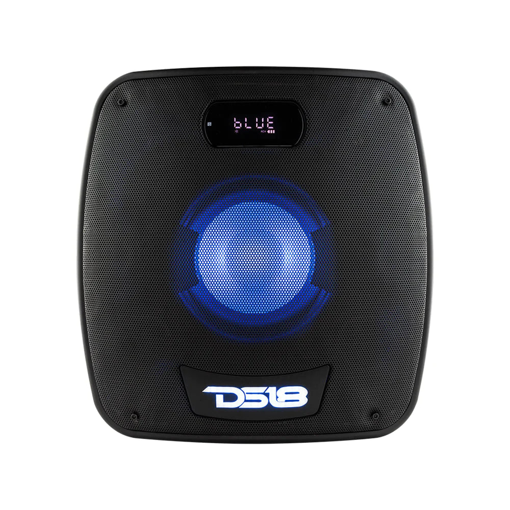 DS18 TLV6 6.5" Amplified Self Powered Portable Party Speaker With LED Light Bluetooth And TWS