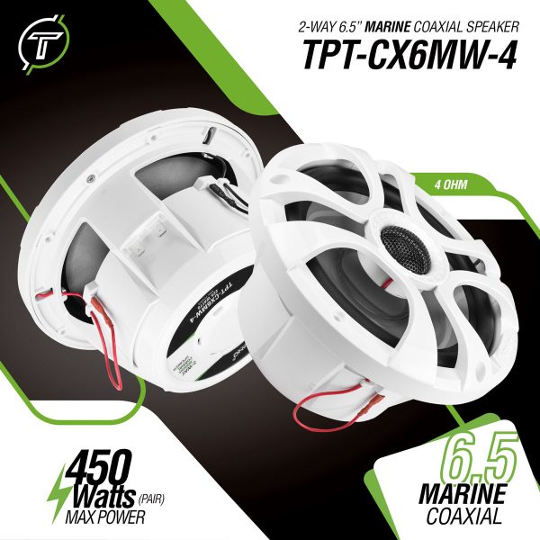 2-WAY 6.5” MARINE GRADE COAXIAL SPEAKER
