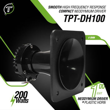 TPT-DH100 1? Exit Neodymium Driver + Plastic Horn Car Audio | Pro Audio