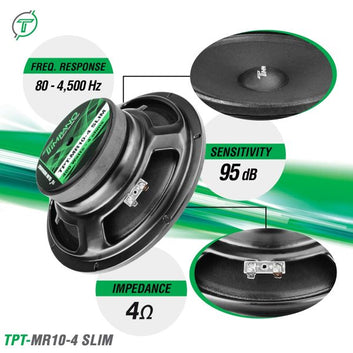 TPT-MR10-4 SLIM 10” Shallow Midrange Loudspeaker