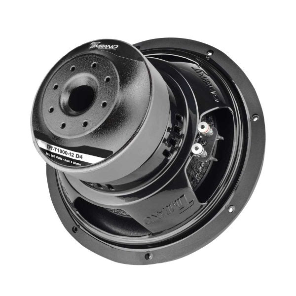 Timpano 12? Car Audio Subwoofer 1200 Watts Dual 4 Ohm TPT-T1000-12 D4 Deep Low Tones