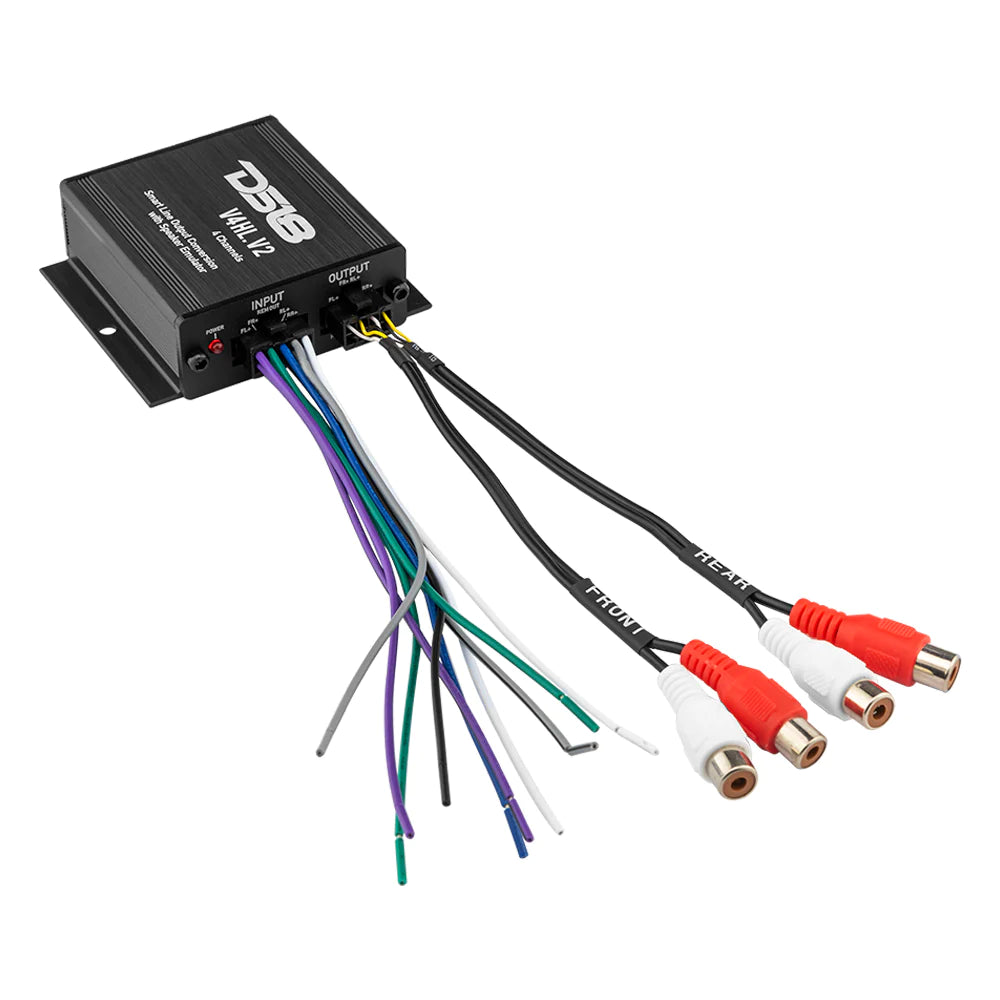 DS18 V4HL.V2 Hi/Lo Converter 4-Channel with Speaker Emulator (Remote out)