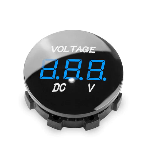 Comando VOLTMETER 6.6V-31V BASE BLACK NUM BLUE