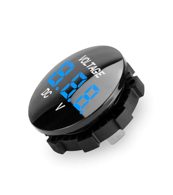 Comando VOLTMETER 6.6V-31V BASE BLACK NUM BLUE