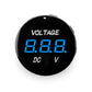 Comando VOLTMETER 6.6V-31V BASE BLACK NUM BLUE