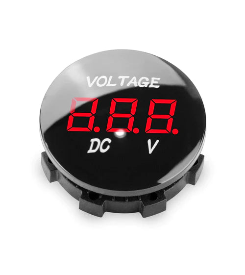 Comando VOLTMETER 6.6V-31V BASE NEGRA NUM ROJO